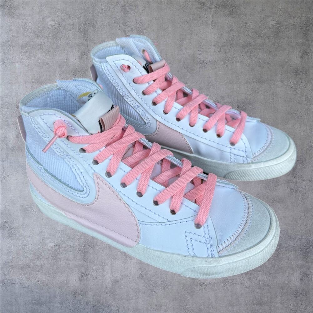 Nike Blazer Mid 77 Jumbo White Pink Oxford Women's Size 5.5 DQ1471-101 Sneakers